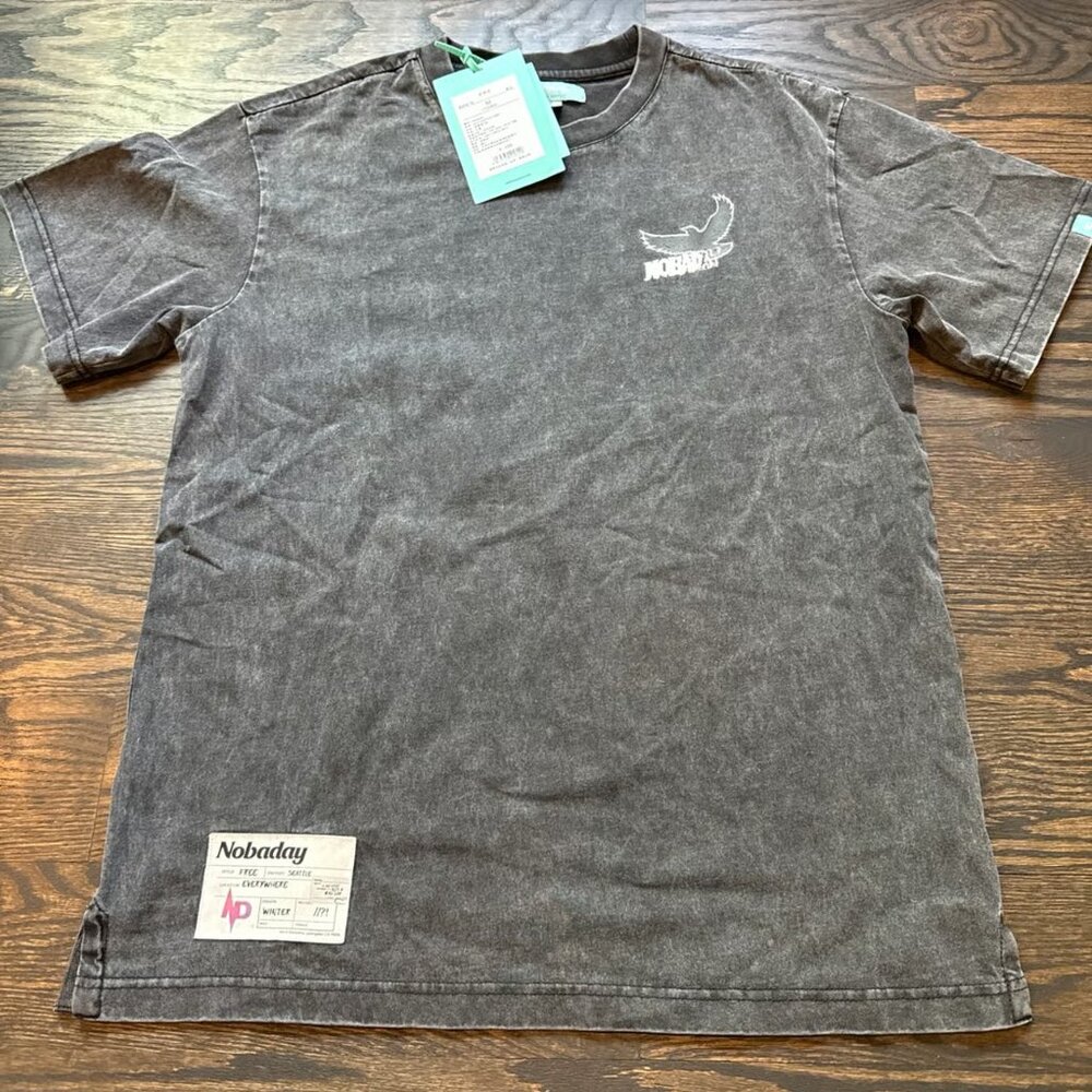 NOBADAY Black Washed T Shirt *NEW*